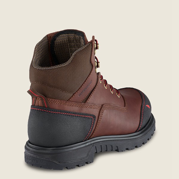 Red Wing Mens Brnr Xp - 6-inch Waterproof Soft Toe - Work Boots Brown/Black - 1958SFTQB